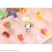 erioctry 50PCS Pencil Erasers Assorted Animal Fruit Cake Puzzle Erasers for Birthday Party Supplies Favors School Classroom Rewards and Novelty Toys B07BBN75CK